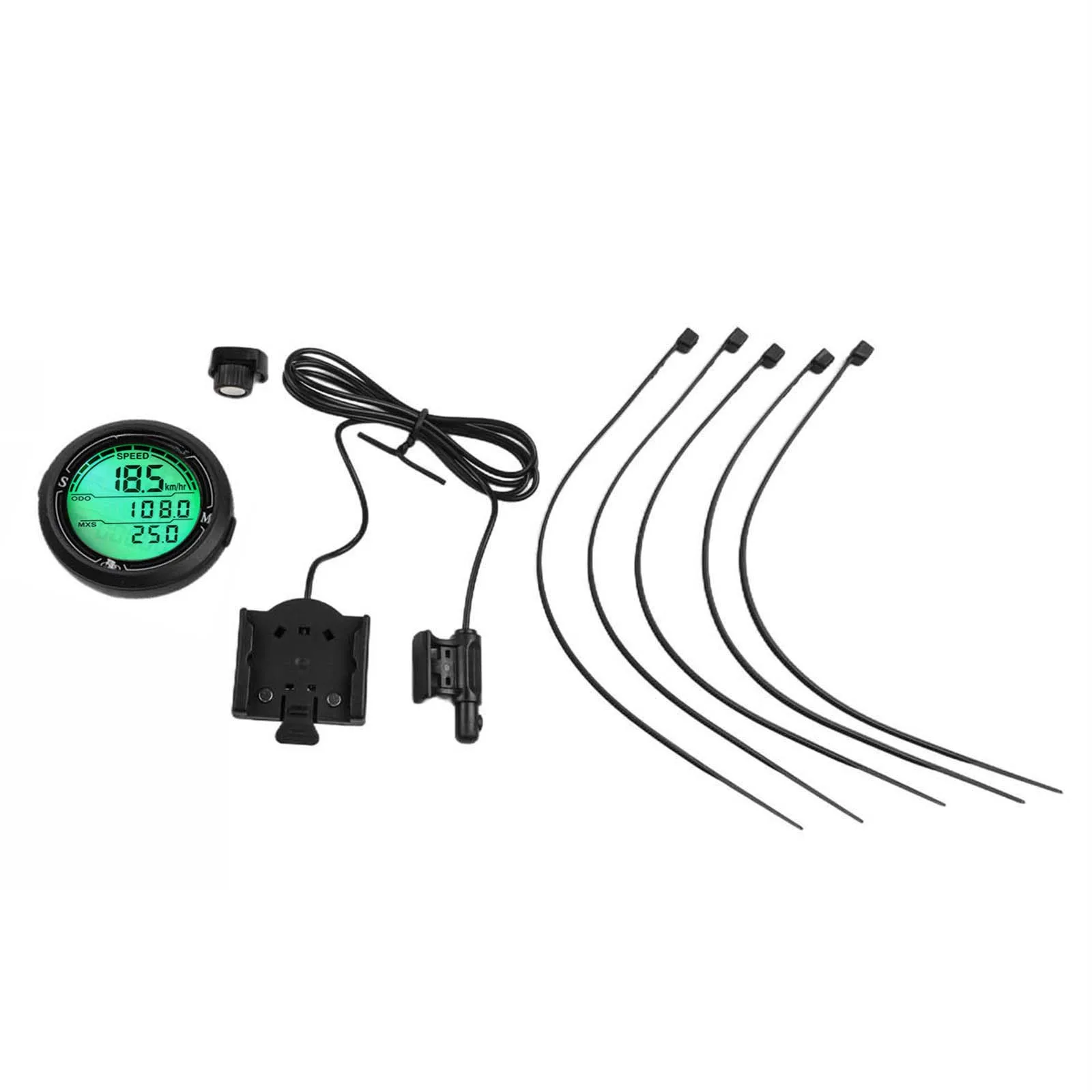 For Handlebar LCD Display Computer Bike Speedometer Shockproof Waterproof Bike Monitor For Cycling Large Backlit Display