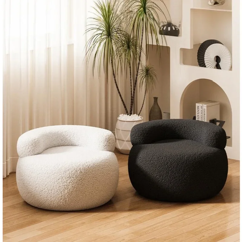 Lamb Wool Low Stool Fluffy Mini Bench Living Room Small Stool Creative Children's Chair Home Baby Seat Playful and Practical