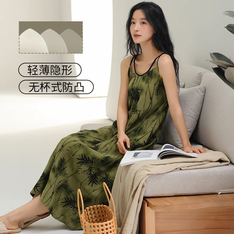 

Spring Women's New Cotton Printing Scattered Night Family Wear Casual Clothes Suitable For Sexy Dress Every Day