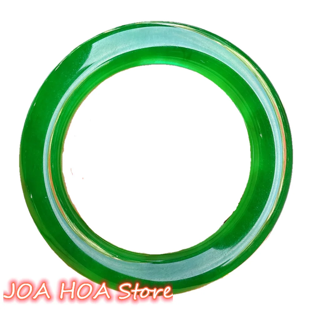 

Natural A Grade Jadeite Bangle Real Jade Ice King Green Round Bar Bracelet Fine Jewelry Accessories