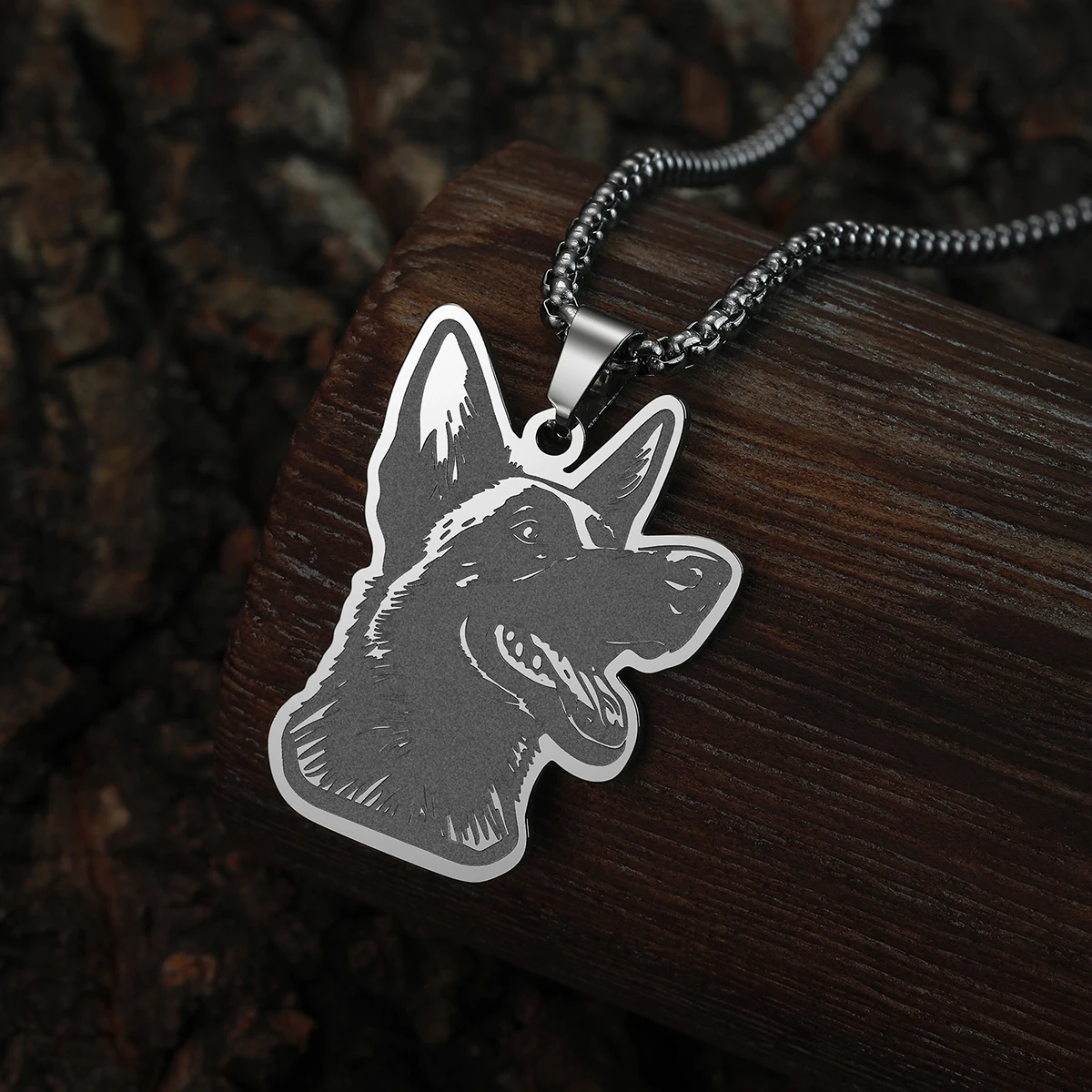 Trendy Belgian Malinois Dog Pendant Stainless Steel Chain Necklace For Women Men Classic Design Pet Lucky Jewelry Kids Gifts