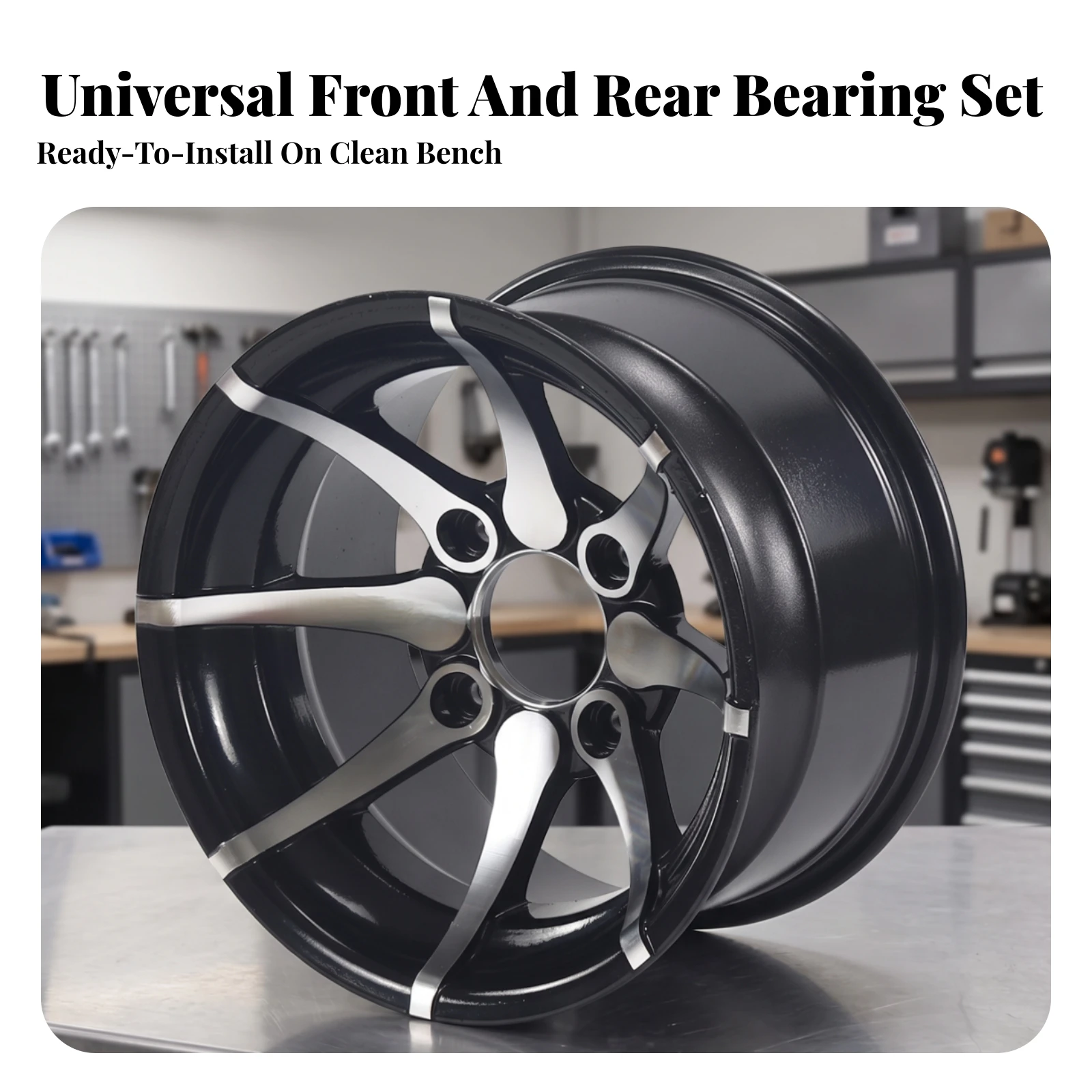 ATV Wheel Rim with 78 Mm Hole Distance Long-Lasting Wheel Rim with Five-Spoke Design Easy Installation Versatile for Riders