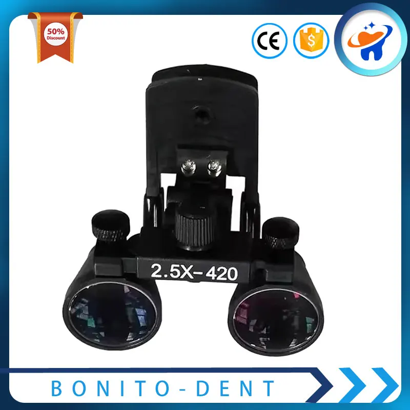 

Binocular Dental Loupes 2.5X 3.5X Clip Magnifying Glass Eyeglasses Adjustable Binocular Magnifier For Dentistry Surgical