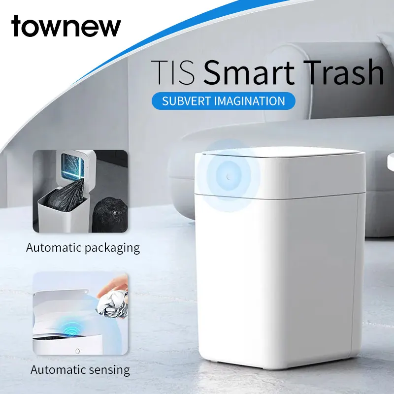 

TOWNEW T1S 4.1 gallon smart trash can, self sealing automatic conversion, motion sensor