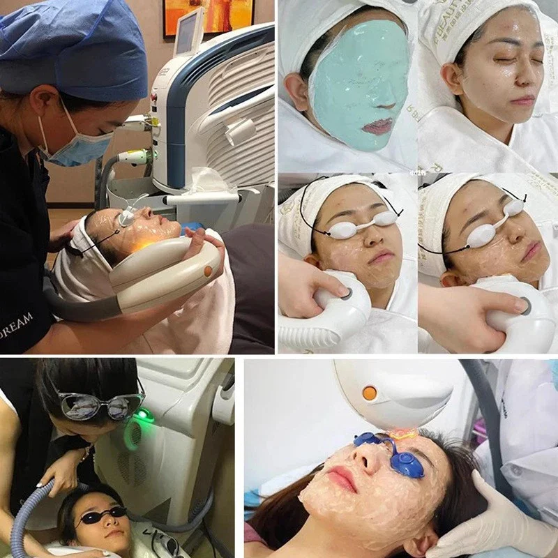 1 個シリコーン保護アイゴーグル IPL レーザー LED UV ランプ治療用柔軟な UV 目の保護サンベッド日焼けゴーグルマスク