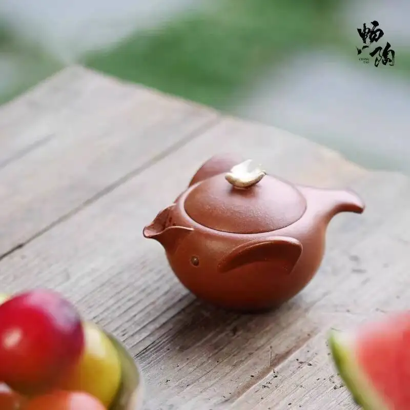 Liu Susu Designed A Purple Teapot, Jingpo Clay Handcrafted Pot, Little Flying Swallow 120Cc