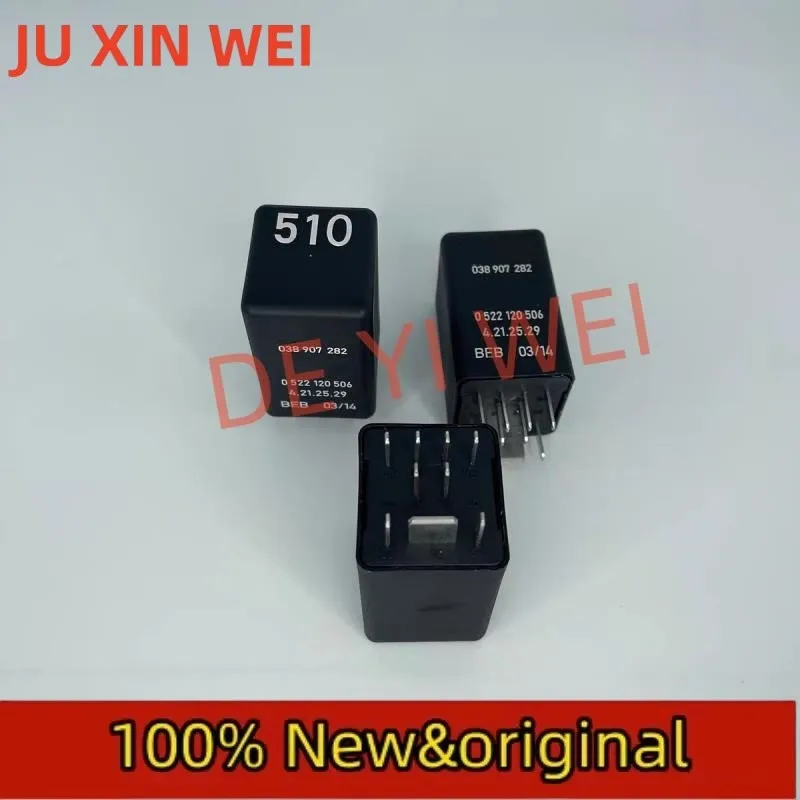 New 510 preheating relay 038907282 038 907 282 No.510 Preheating plug relay 0522120506