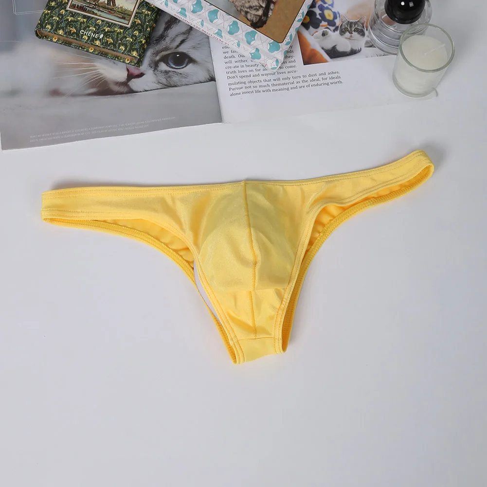 Mens Thong Adult Underwear Pouch T-back Solid Thongs Sexy Accessories Hot Briefs Underpants Tanga Panties Breathable Lingerie