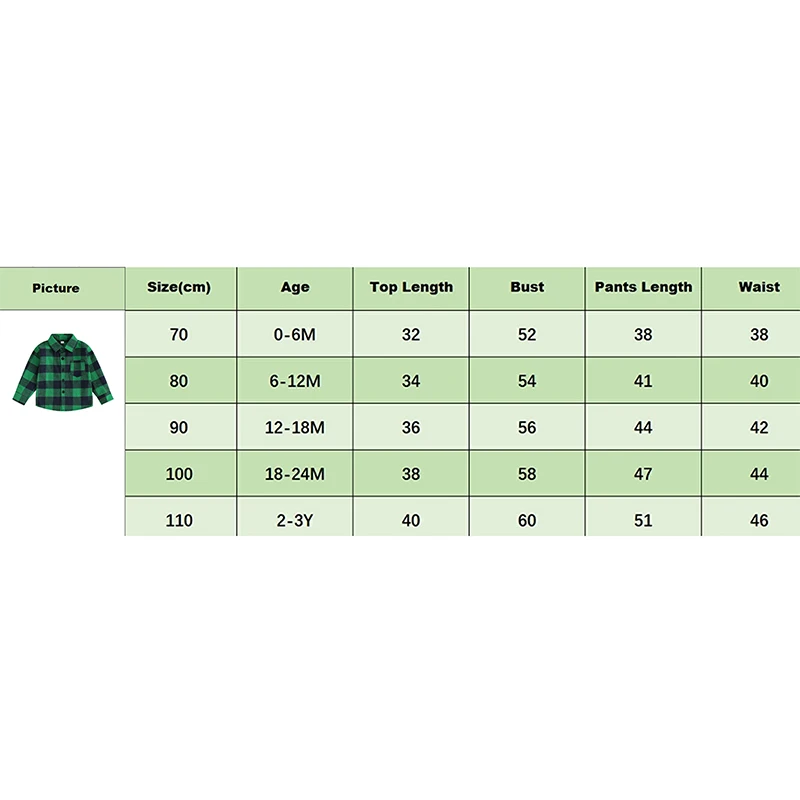 Kids Boys Green Plaid T-Shirts Spring Fall Long Sleeve Plaid Pocket Blouse Shirt Tops Clothes