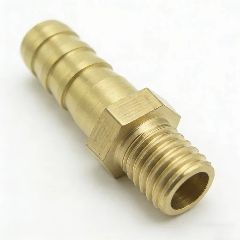 Brass Hose Barb Fitting Adapter Hose Barb 8mm x M8*1.25 Metric Male Thread Pipe Coupler Connector for Fuel Gas Water Pipeline