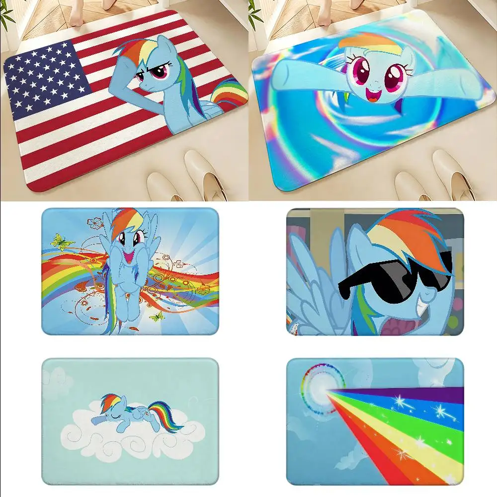 R-Rainbows Dashs Floor Mats Home Laundry Rug Carpet For Living Room Decor Lounge Area Anti-slip Foot Mat Entrance Doormat