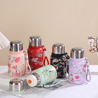 450ML New Creative Pattern Portable Portable Cup Outdoor High Value Small 316 Stainless Steel Thermos Cup Sports Water Cup