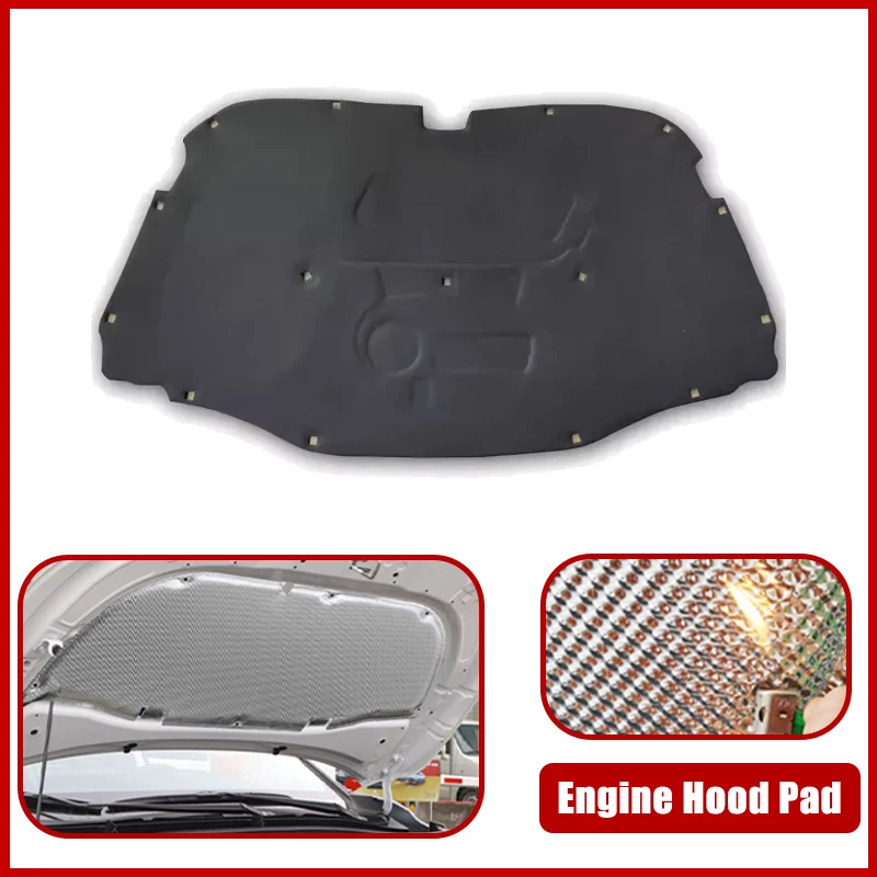 

For Volkswagen VW Touareg 7L R50 MK1 2002-2010 Car Engine Hood Pad Heat Insulation Cotton Fireproof Covers Sound Accessories