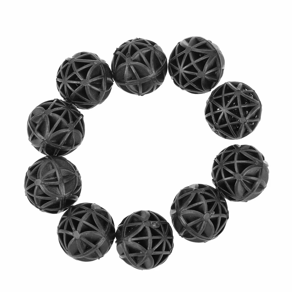 10pcs Aquarium Pond Filter Safety and Non-toxicity Environmental Bio-balls Clean Practical Fish Tank Pond Reefs Sponge Media