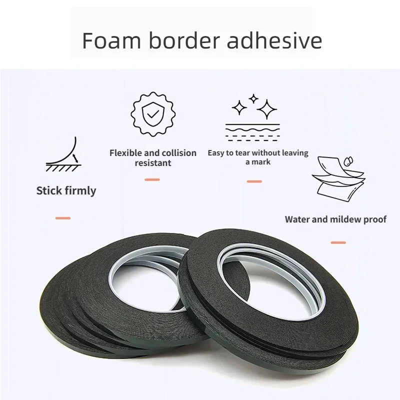 300CM Green Membrane Foam Black Double Sided Tape Non-marking Ultra-thin Waterproof Resistant Tape for Mobile Phone Repair