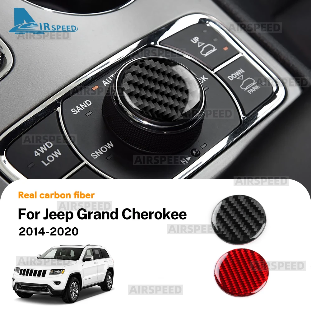 

Настоящая мягкая наклейка из углеродного волокна для Jeep Grand Cherokee 2014 2015 2016 2017 2018 2019 2020 LHD RHD Автомобильная мультимедийная кнопочная панель