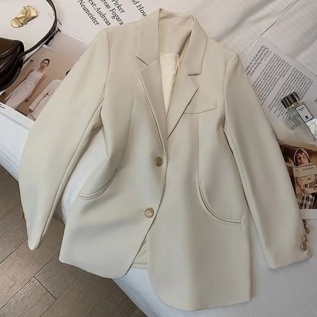 

Women's Autumn Suit Casual Chic Business Style Top with Pants Set for Office Wear
