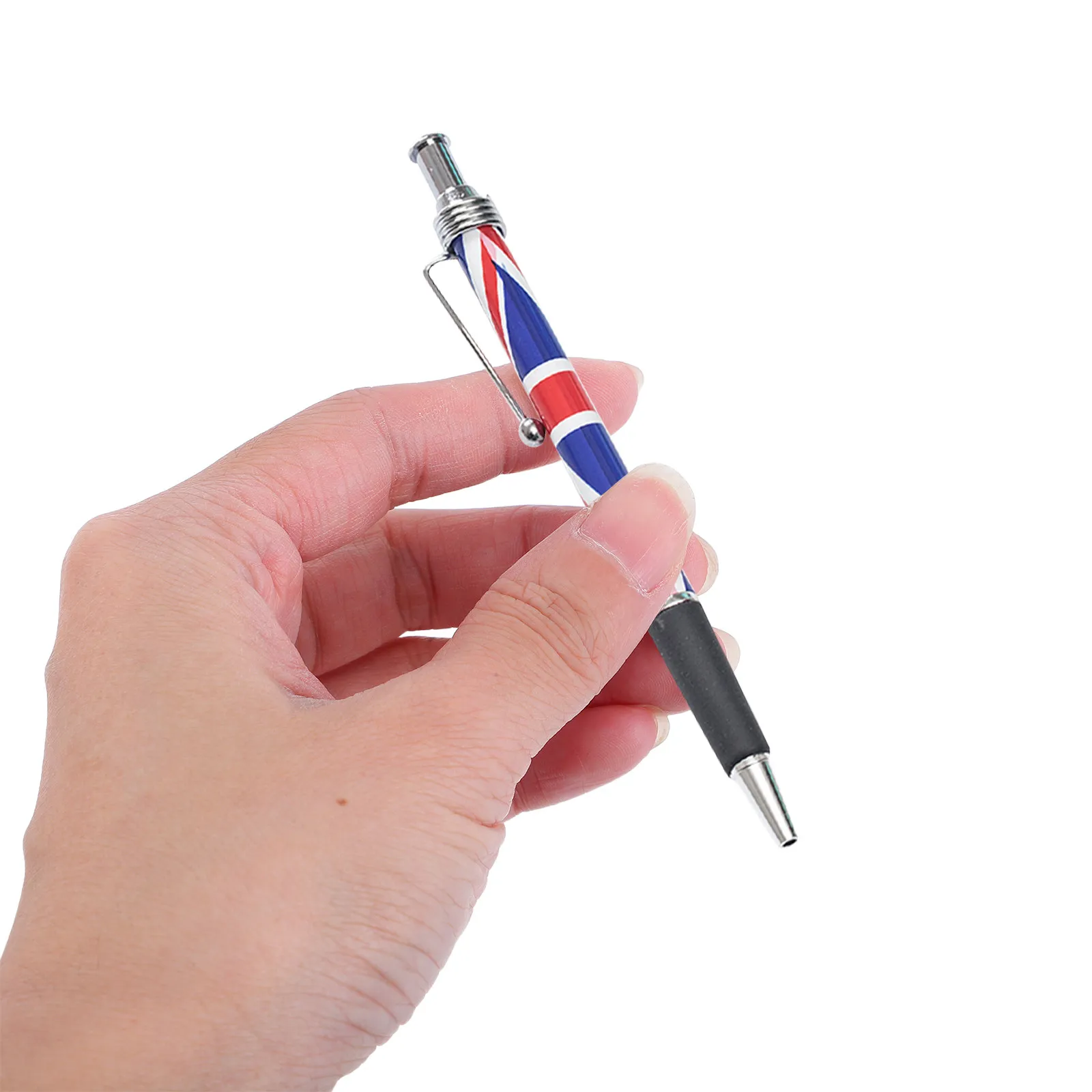 

10Pcs British Flag Pattern Ballpoint Pens Smooth Black Ink Comfortable Grip Office Home School Writing Signing Patriotic Uk