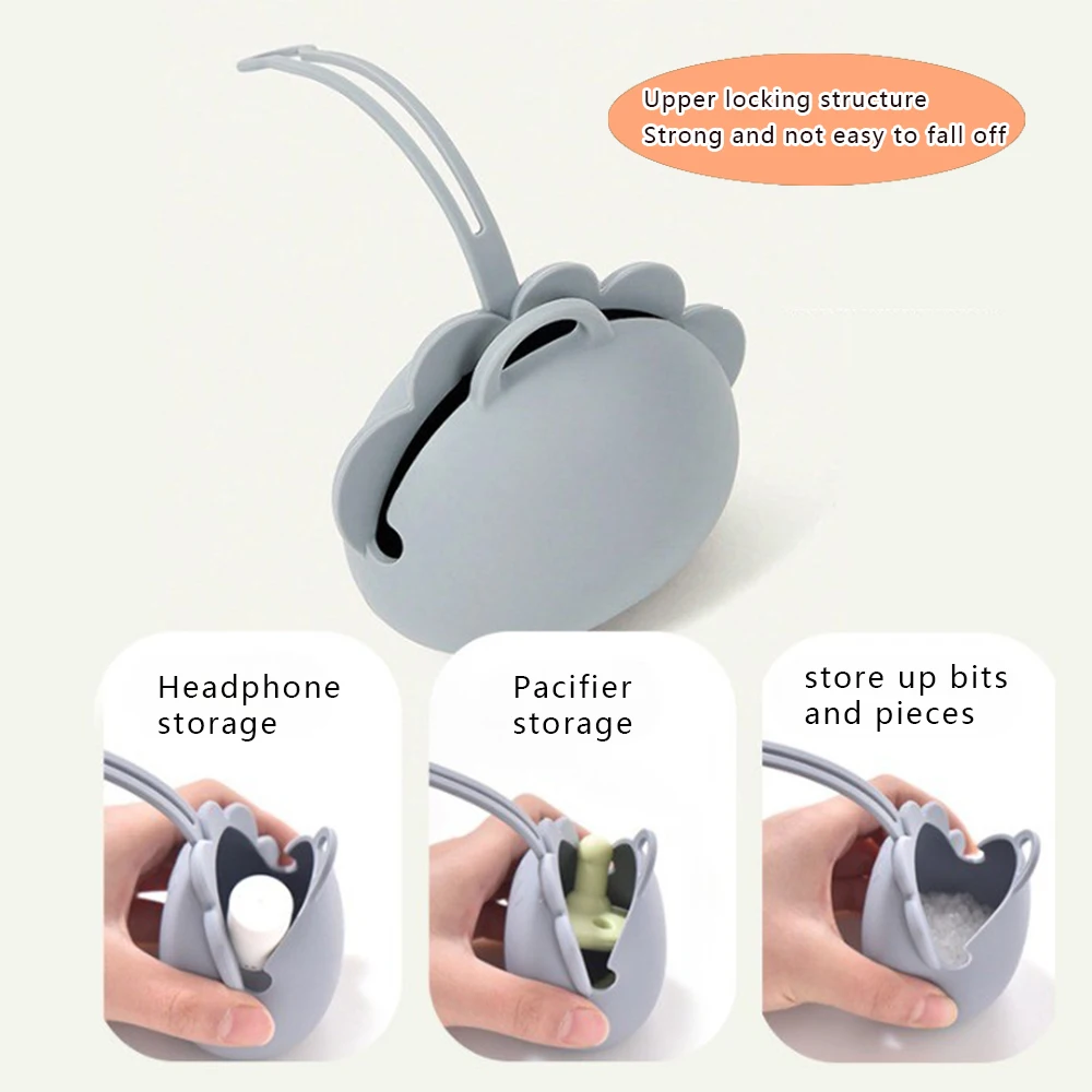 

Чехол для хранения соскиПортативный чехол для хранения детской соски Силиконовый чехол для хранения Соска Противоударный чехол с ремешком