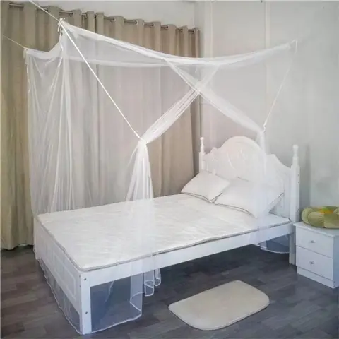 침대 커튼 대형 흰색 이동식 및 빨 수있는 침실 모기장 휴대용 야외 캠핑 곤충 방지 홈 통기성 텐트