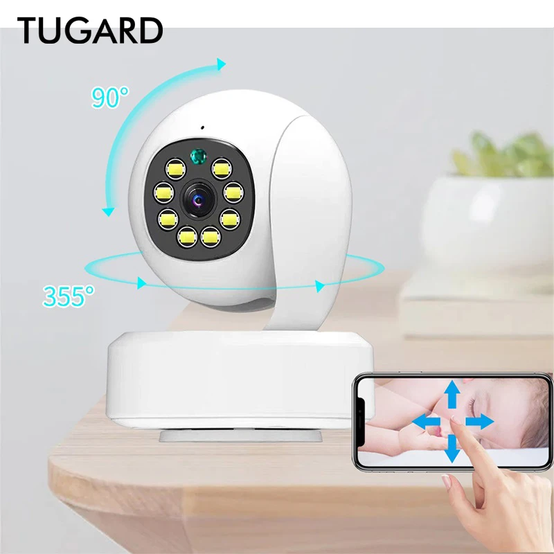 tugard camera ip interior com visao noturna rastreamento automatico seguranca domestica sem fio cameras de vigilancia cctv para tuya app 01