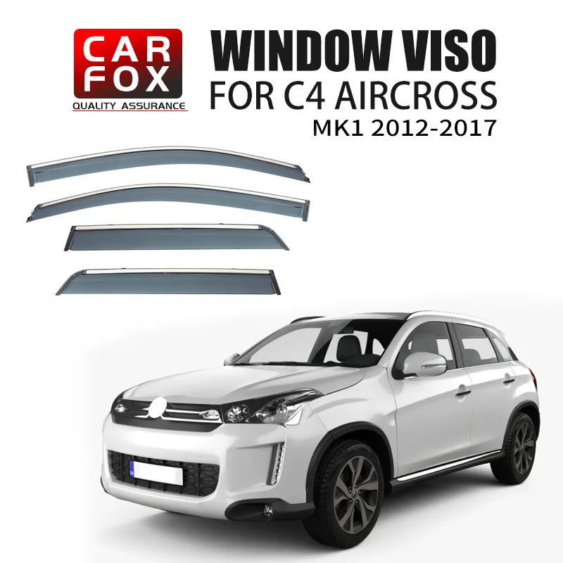 

For Citroen C4 Aircross 2012-2017 Car Window Visor Awning Shelters Windshield Side Window Rain Sun Shade Auto Accessories