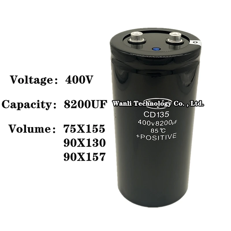 

1PCS/Lot 400V8200UF 8200uf400v CD135 75X155mm 90X130mm 90X157mm Electrolytic capacitor