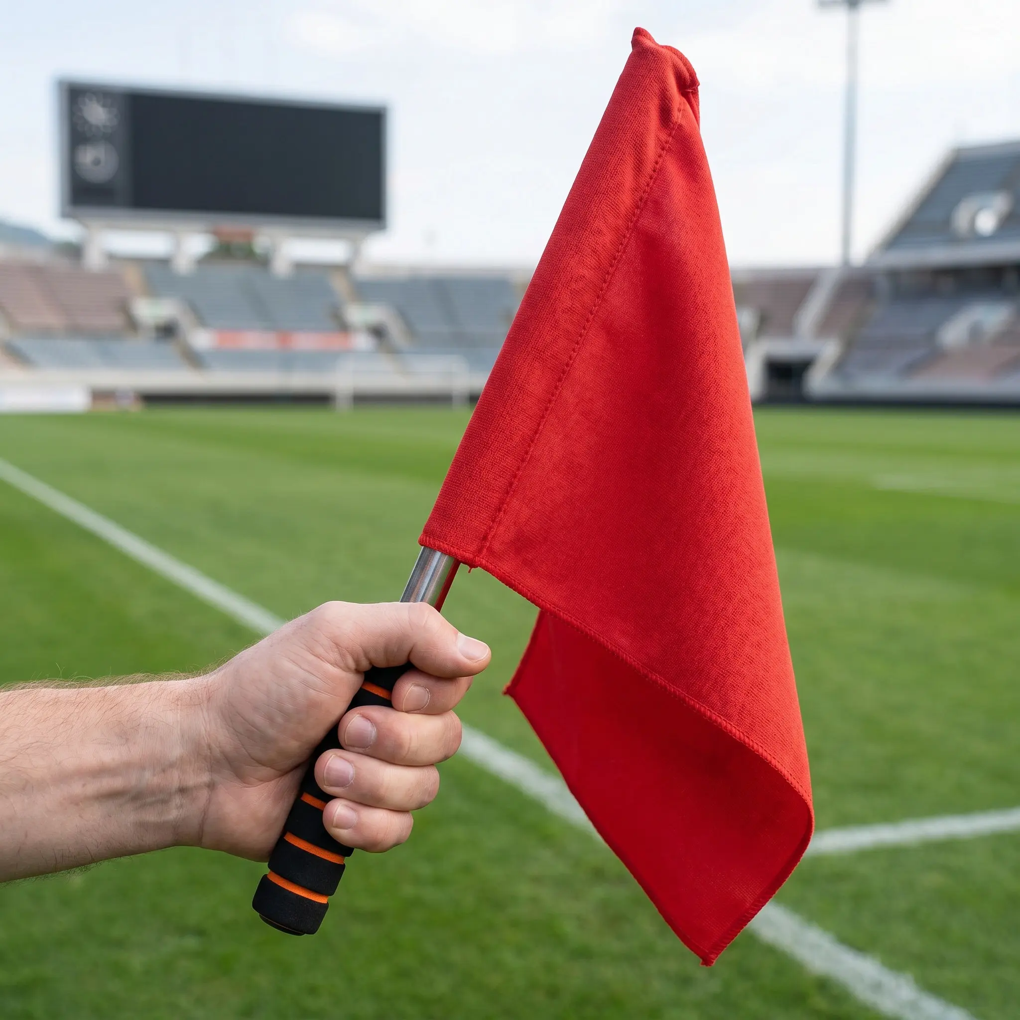 3Pcs Heavy-Duty Hand Signal Flags for Match Support Racing Games Theme Parties Festival Atmosphere Traffic Commanding Flags