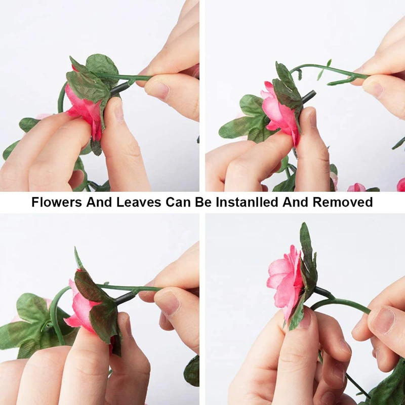 250CM Rose Artificial Flowers Garland for Wedding season Home Room Decoration Spring Autumn Garden Arch DIY gift Fake Plant Vine image 4