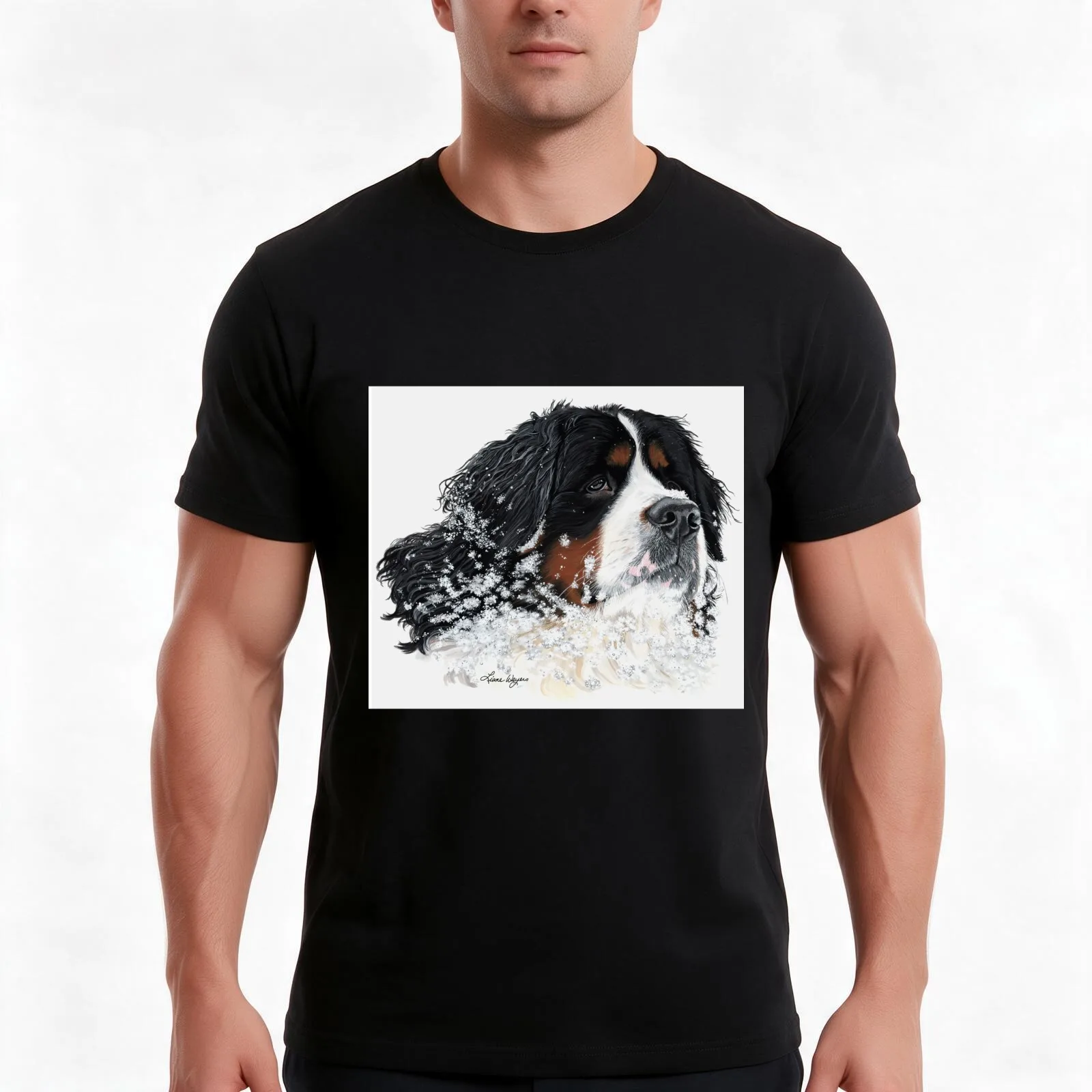 Frosty T-Shirt, Summer Casual Cotton Tee, Oversized Streetwear Tops, Vintage Graphic Print, Loose Fit Short Sleeve, 100% Cotton