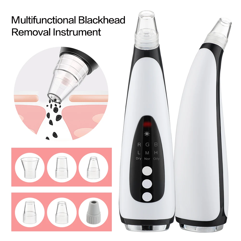 Electric Blackhead Remover Vacuum Acne Cleaner Black Spots Removal Facial Deep Cleansing Pore Cleaner Machine Skin Care Tools