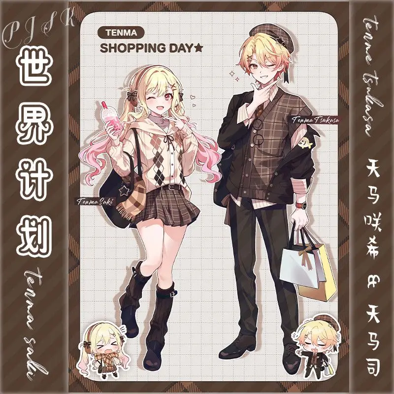 Project Sekai красочная сценическая тарелка, декор для стола TENMA SHOPPING DAY Standee, коллекция орнаментов Tenma Tsukasa, акриловая кукла Саки