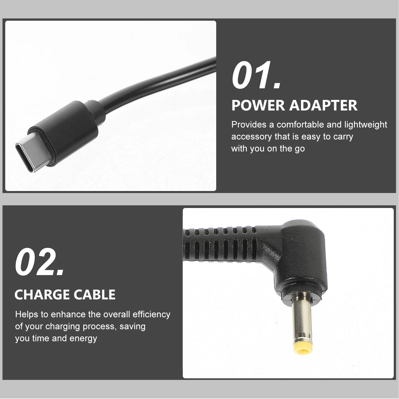 

Type-C To Dc 4.0X1.7Mm Power Charging Cable Adapter Converter Cord For Laptop Fast Charging Support Compact Lightweight Design
