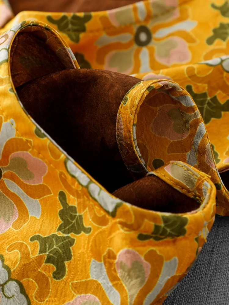 เสื้อกั๊กพิมพ์ลายดอกไม้สีเหลืองสำหรับผู้หญิง ฤดูร้อน ดีไซน์โดดเด่น สวยงาม สวมใส่สบาย เหมาะสำหรับการเดินทาง ทรงปกติ...