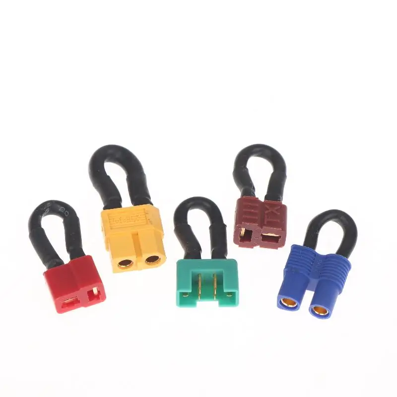 1 Pezzo Accessorio Fai-da-Te per Auto RC, Adattatore da Doppia Batteria a Singola Batteria, Connettore Corto TRX XT60 XT90 EC5 Tipo T