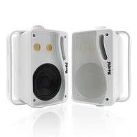 Herdio 3.5‘’ 2PCS Passive Outdoor Speakers Wired Waterproof 200W 3 Way Premium Mountable Wall Mount Speakers With Superior Sound