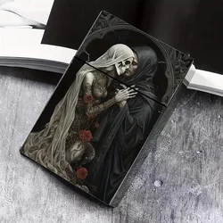 Plastic Cigarette Box, Men's Dark Rose Skull Series Moisture-proof Cigarette Box