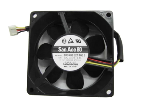 

SANYO Denki 109R0812T4H11 DC 12V 0.14A 80x80x25mm 4-Wire Server Cooling Fan