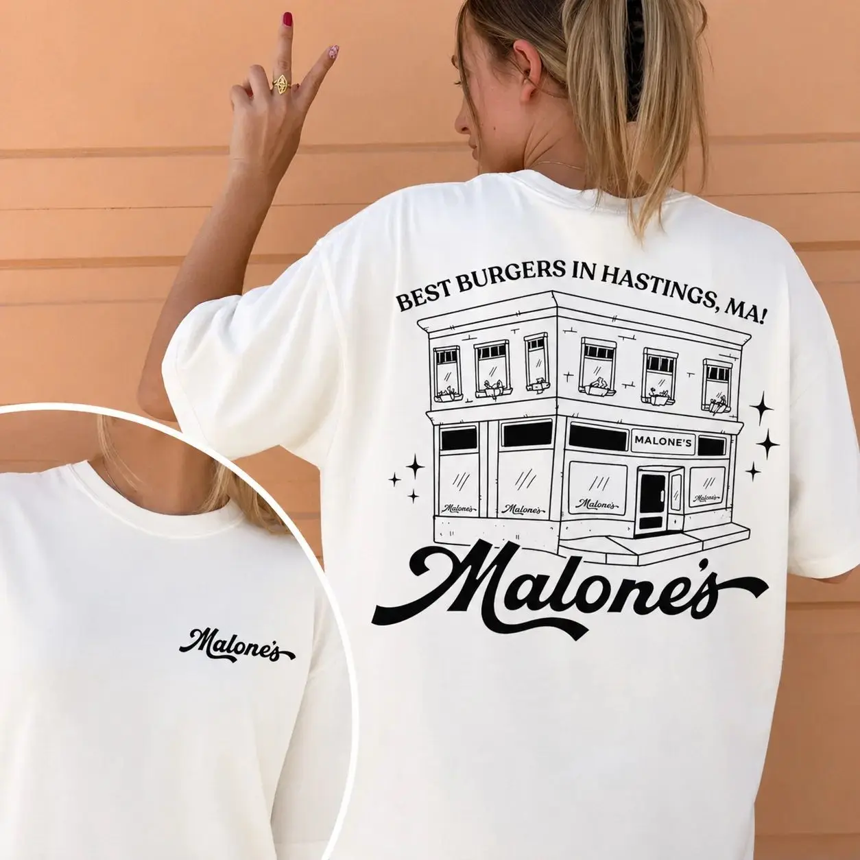 Malone's T-Shirt Briar University Hockey Romance T-Shirt Off Campus Hannah Wells T-Shirt Summer Men's Clothing Women's T Shirt