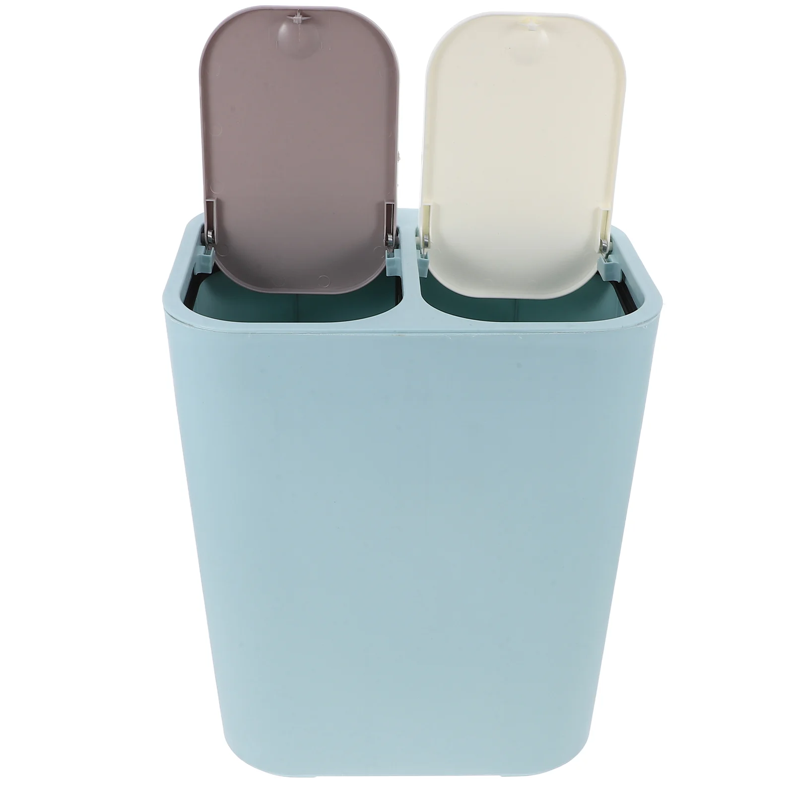 

Recycling Bin Garbage Can Dual Trash Bins for Kitchen Ladder 3300X2900X2100CM Sky-blue Drain and Waste