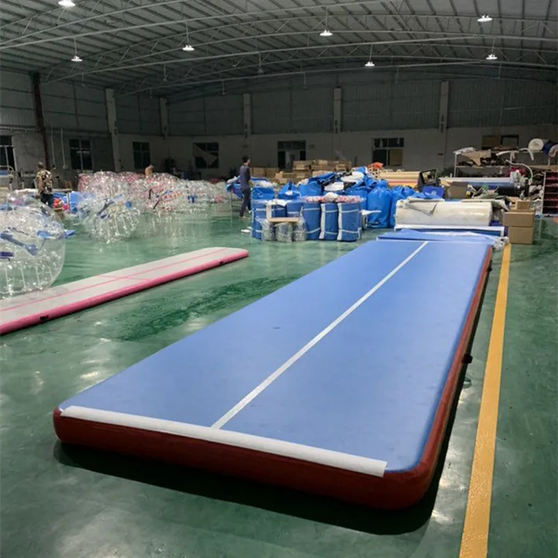 Nadmuchiwana mata gimnastyczna Air Track Tumble Track 8x2m 9x2m 10x2m z elektryczną pompką powietrzną