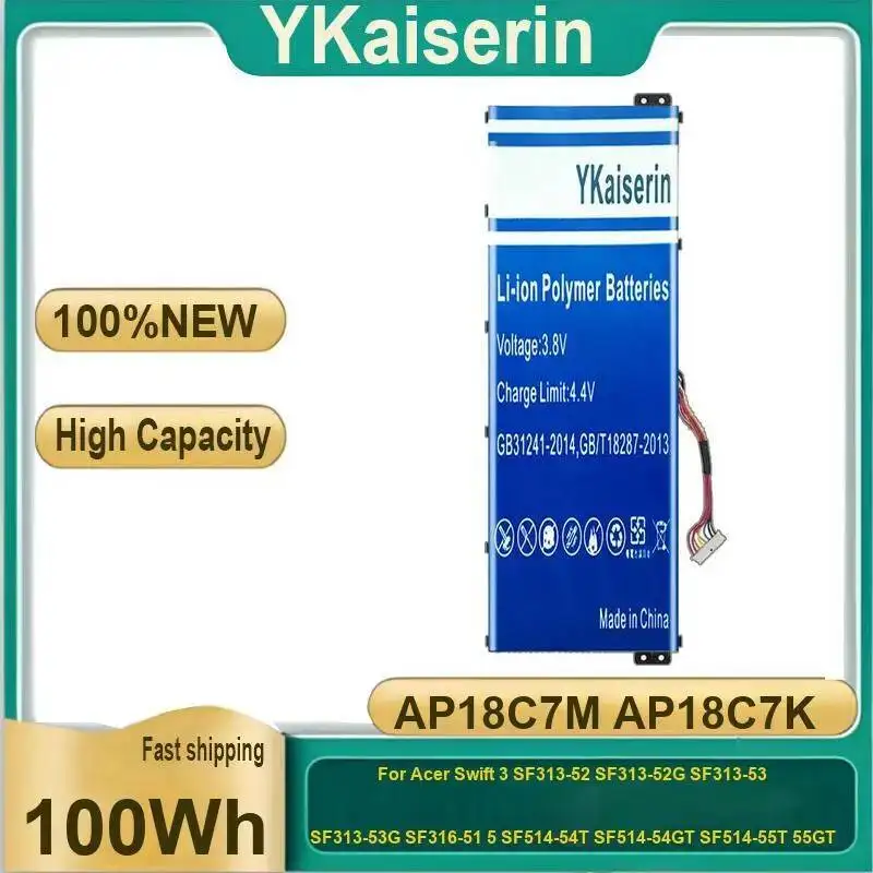 

Battery AP18C7M AP18C7K For Acer Swift 3 SF313-52 SF313-52G SF313-53 SF313-53G SF316-51 5 SF514-54T SF514-54GT SF514-55T 55GT