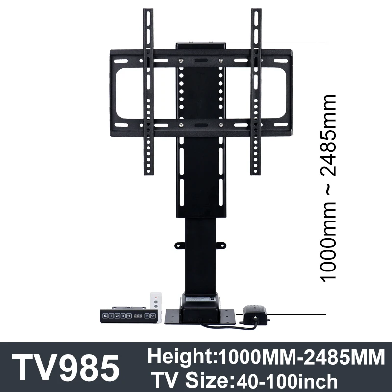 Large Electric TV Lift Motorized for MAX 100 Inch TV Cabinet with 1500mm Stroke 100kg Load Capacity -  TV Lift System