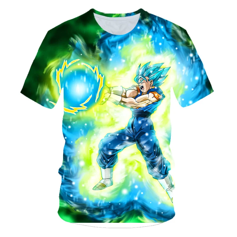 

Dragon Ball T Shirt Children New Kawaii 2023 Funny Summer Cartoon 3D T-shirt For Boys Girls Kid Clothing Unisex Short Sleeves