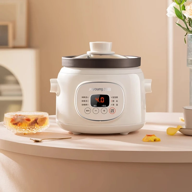 

Ceramic Stew Pot with Purple Clay Liner 1.5L Smart Cooking Pot 6 Menu Options 24 Hour Reservation Glass Lid Surround Heating