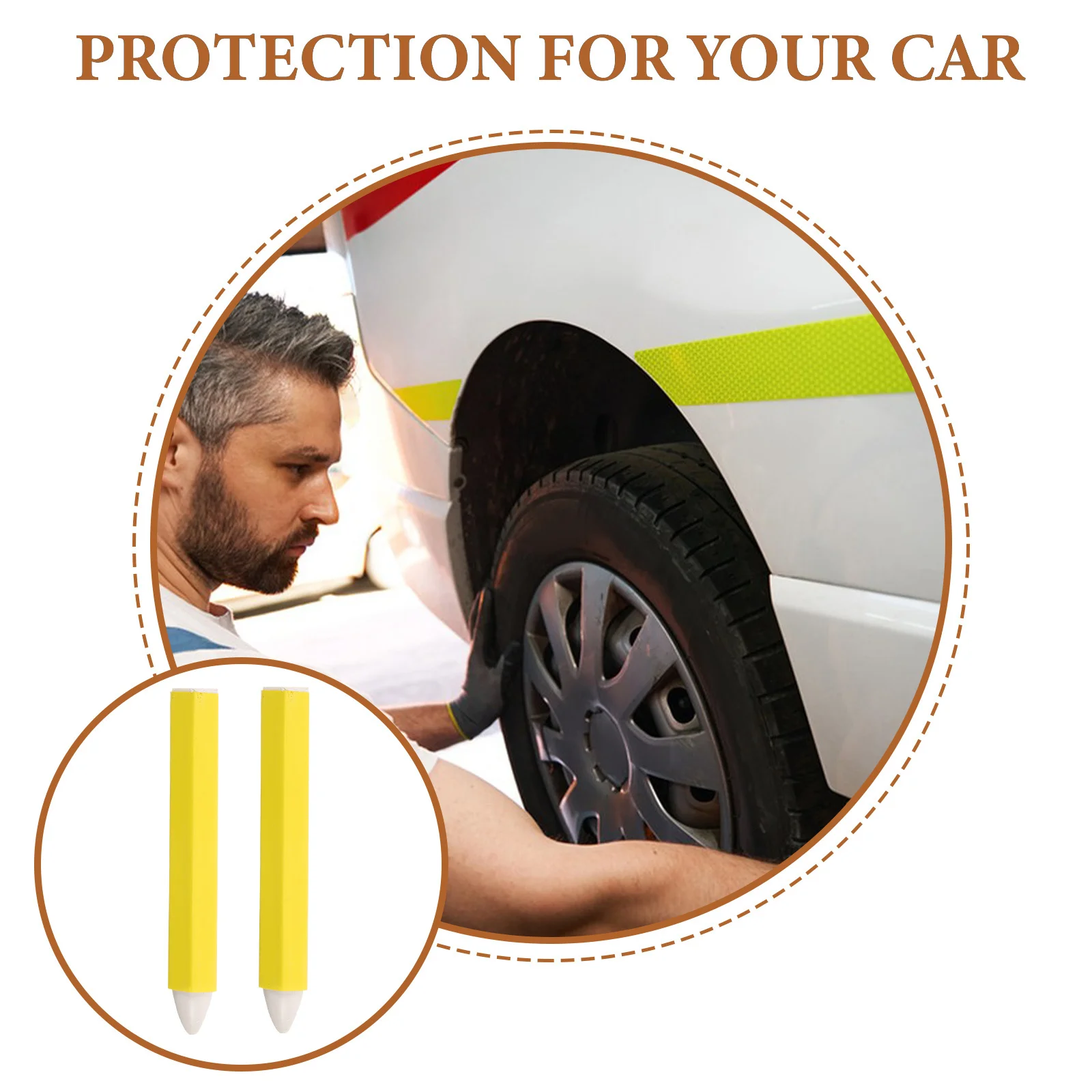 

6 шт. мелки для маркировки шин водостойкие прочные портативные автомобильные краски ручка для ремонта шин автоаксессуары для обслуживания автомобиля