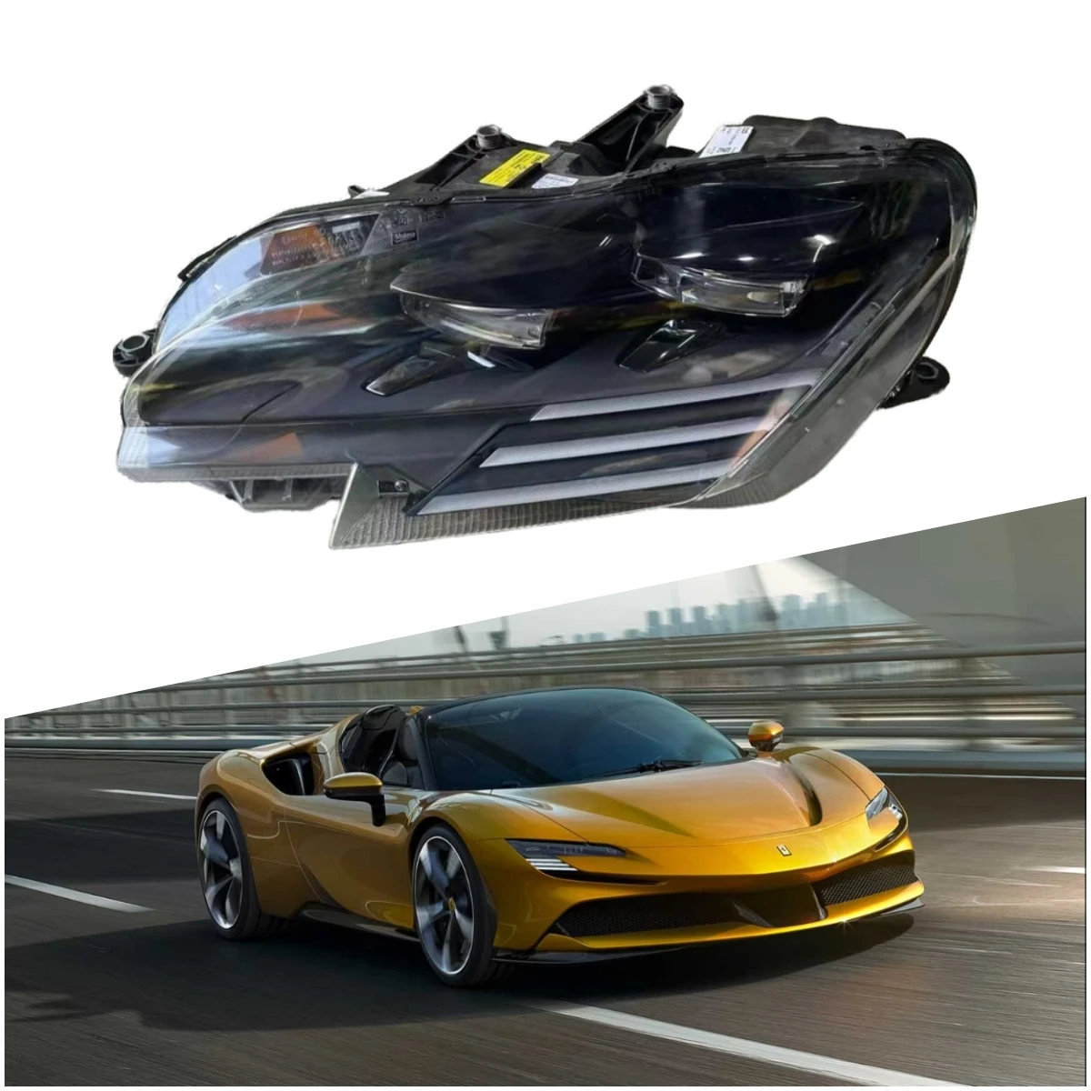 High Quality Original Used LED Headlights for Ferrari Roma SF90 SF90 Headlamps Direct Fit for Ferrari Roma SF90 Front Bumper