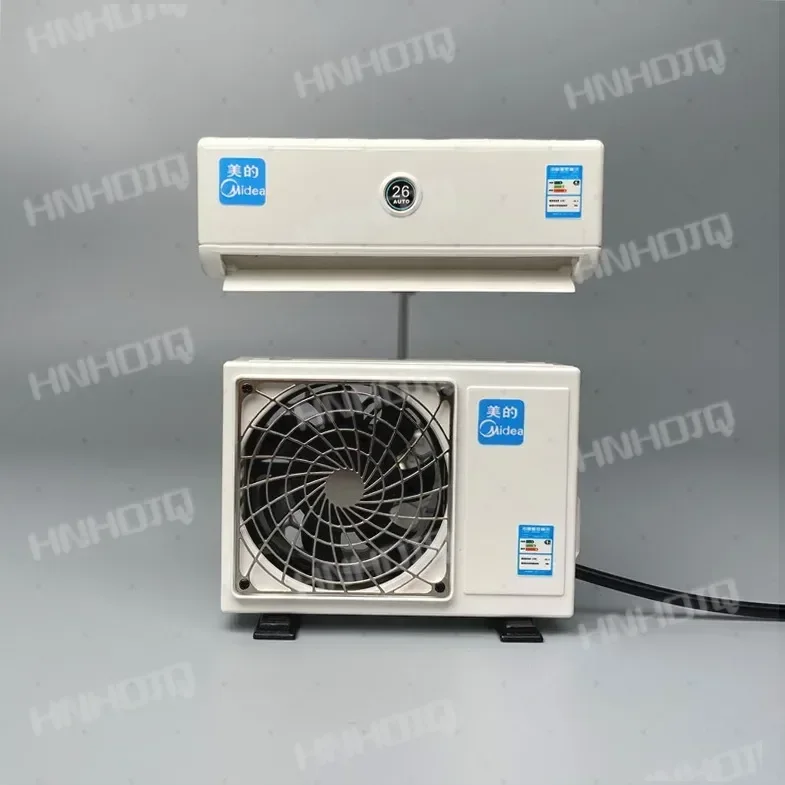 Air conditioner model machine 1/14 scale mini air conditioner toy food game, miniature model, outdoor unit scene toy