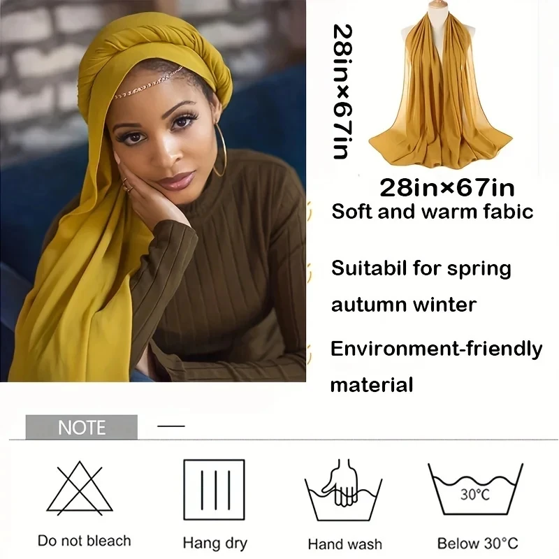 Mode Frauen einfarbig muslimischen Chiffon Hijab Schal Ramadan lange Schals Bandana Turban Kopftuch klassische Kopf wickel