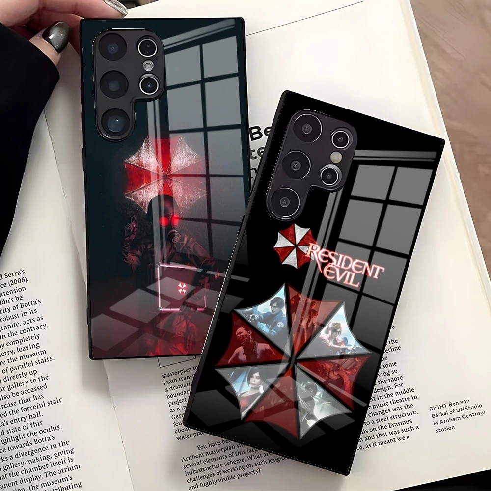 R-RESIDENT GAME EVILS Phone Case For Samsung S25 Edge Ultra S23 S22 S21 S20 Ultra Plus S24 Fe A54 A53 A25 Glass Cover